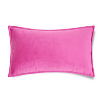 Pink best sale velvet pillows